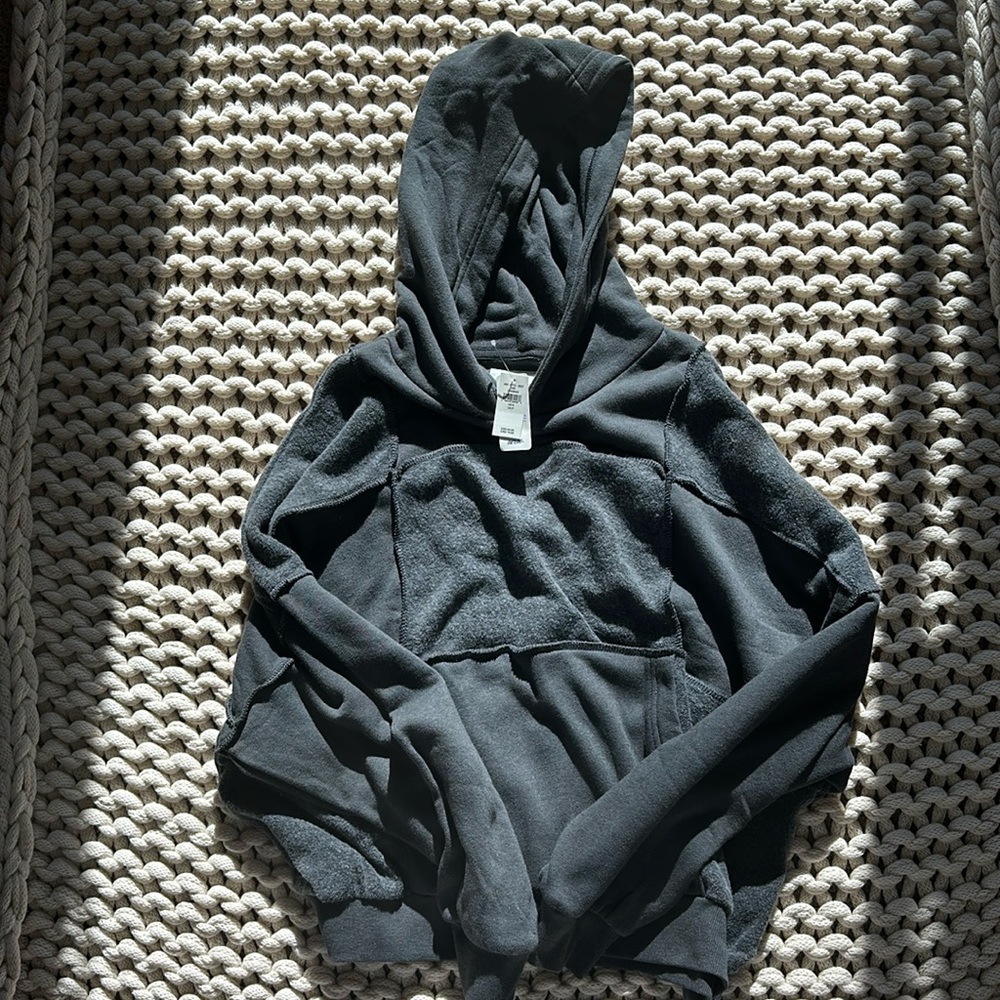 AERIE PATCHWORK HOODIE [S]